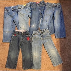6 pair of boys 4T jeans